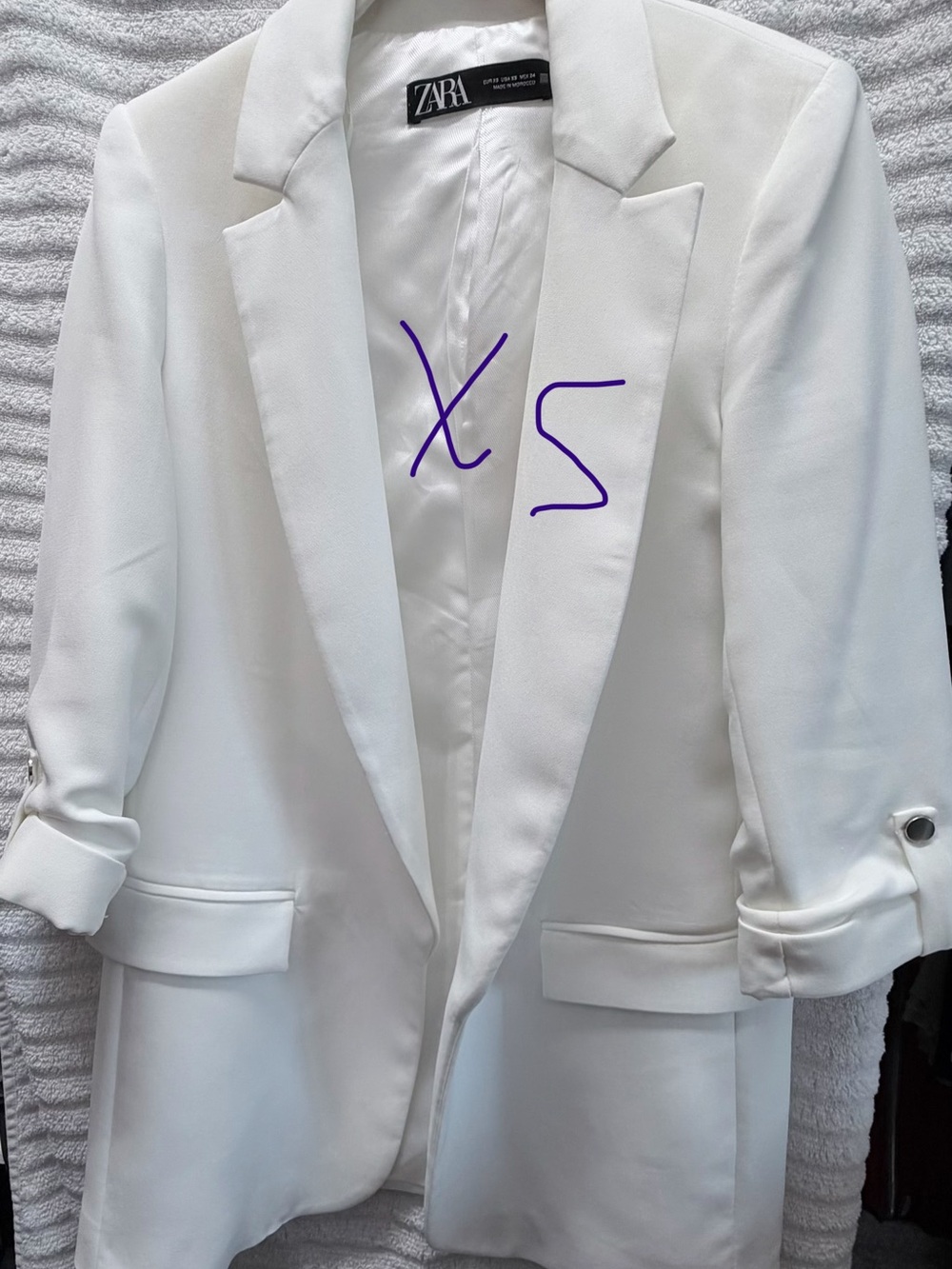 ZARA White Men's Sport Coat Blazer